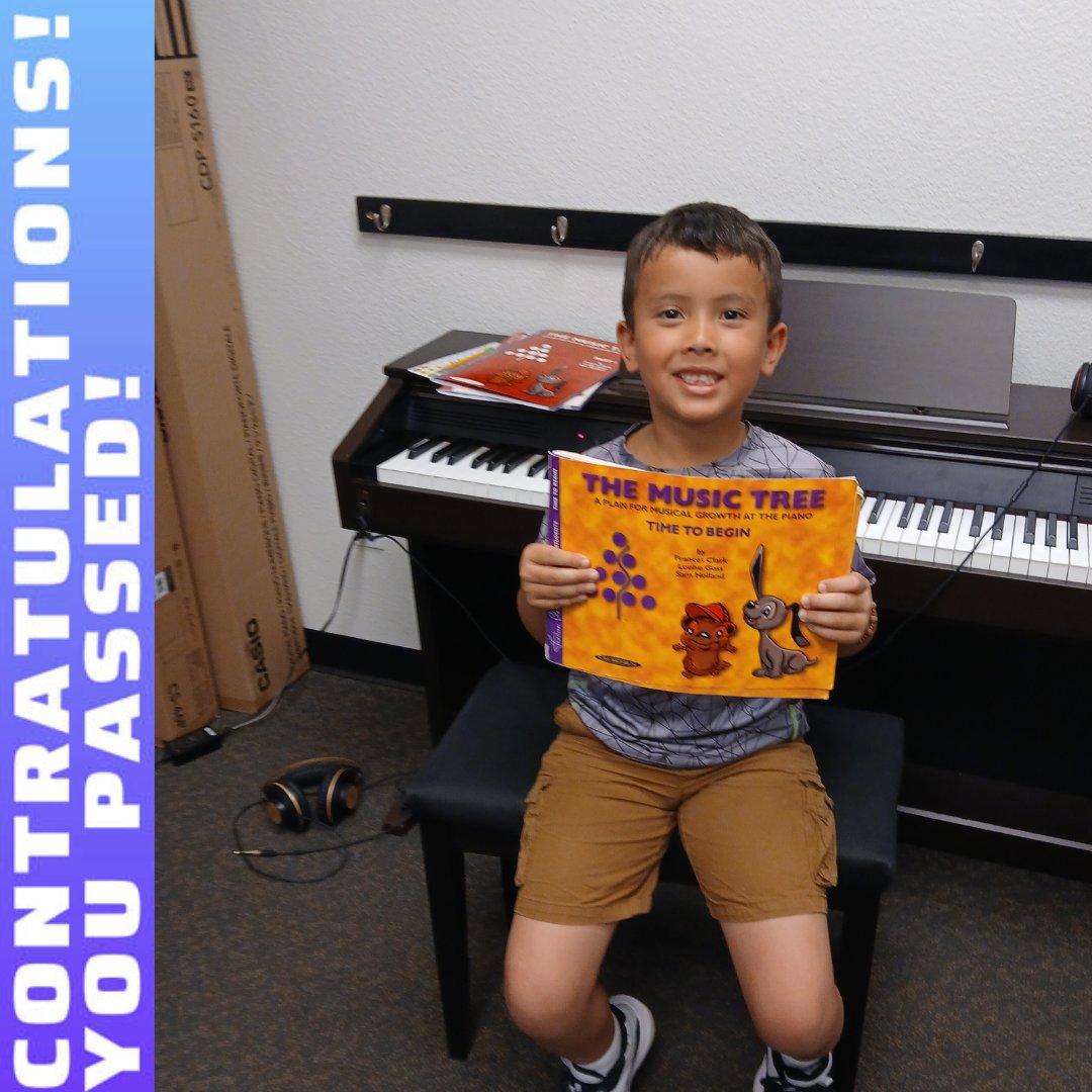 FpaAcademy's tweet image. Congratulations, Christopher R., you passed your 1st #piano book! 
#folsomca #pianolessons #pianomusic #kids #kidsachieve #achievements #folsom #pianoforadults