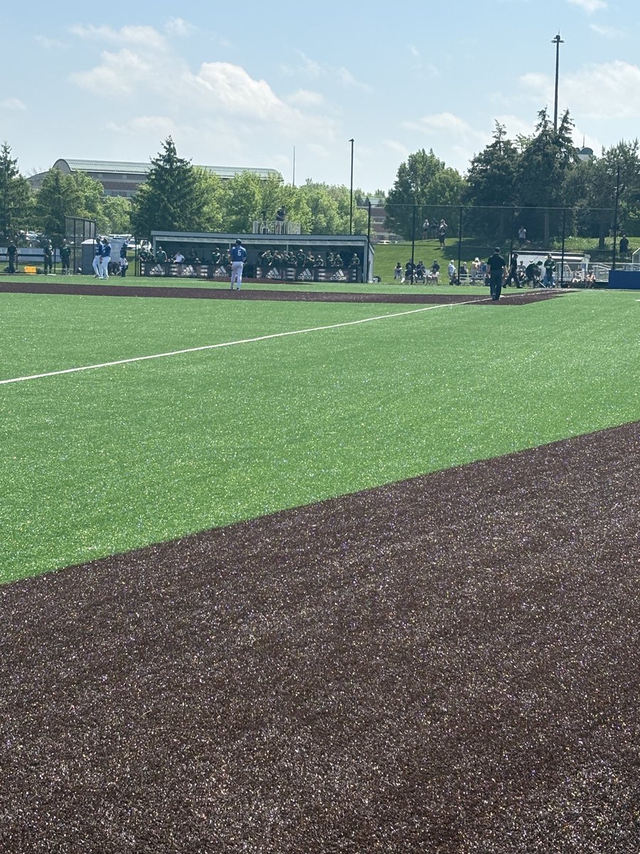 Game 1 of the NCAA baseball regional is underway here in Allendale!