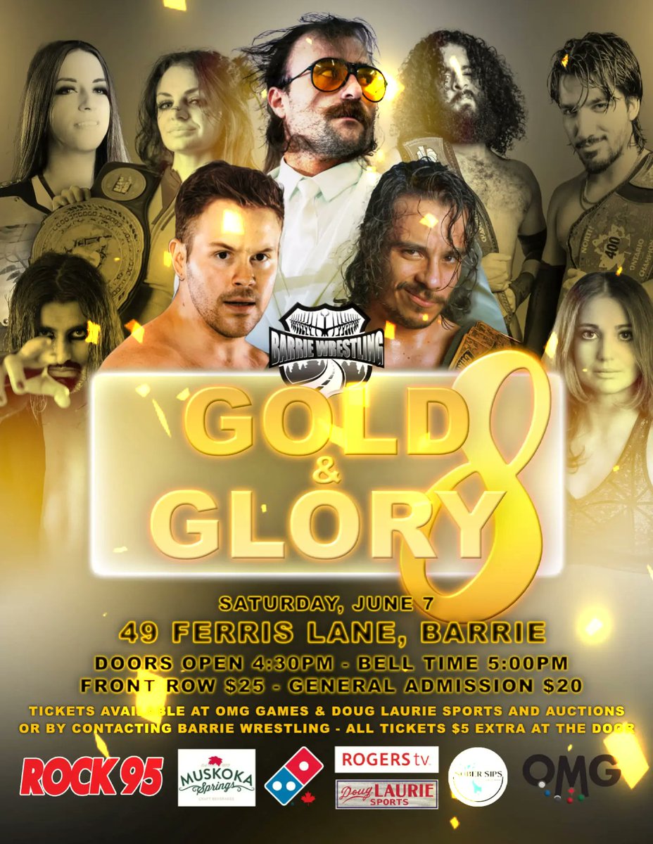 Barrie Wrestling🍁 (@barriewrestling) on Twitter photo Barrie Wrestling's:
GOLD AND GLORY 8
Saturday, June 7
After getting his head shaved by Chimera, <a href="/GrizzlyMackk/">Grizzly Mack🍉</a> gets his chance at revenge.
<a href="/b_sinclairpw/">Brian Sinclair</a> has gotten involved enough that he'll now have to fight his own battles.
Tix available NOW!
#BarrieWrestling Barrie Wrestling's:
GOLD AND GLORY 8
Saturday, June 7
After getting his head shaved by Chimera, <a href="/GrizzlyMackk/">Grizzly Mack🍉</a> gets his chance at revenge.
<a href="/b_sinclairpw/">Brian Sinclair</a> has gotten involved enough that he'll now have to fight his own battles.
Tix available NOW!
#BarrieWrestling