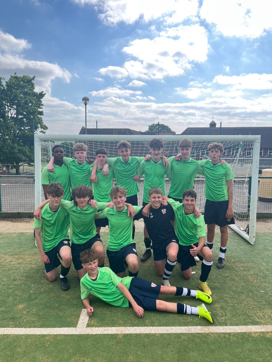 Congratulations to the Y10 boys football team. They progressed to the next round of the county cup with a convincing 3-0 victory against JCB Academy. Some great football on show and the back 4 solid as a rock. 

MoM - Jack Jones &amp; Harry Roberts