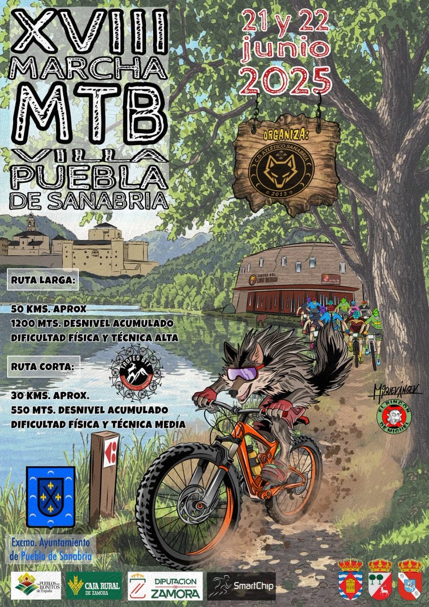 📣 Vuelve la Marcha MTB Villa Puebla de Sanabria los días 21 y 22 de junio!
Si eres amante de la naturaleza y te apasiona el mundo de la bici de montaña… No te la pierdas!
smartchip.es/carrera.php?id…