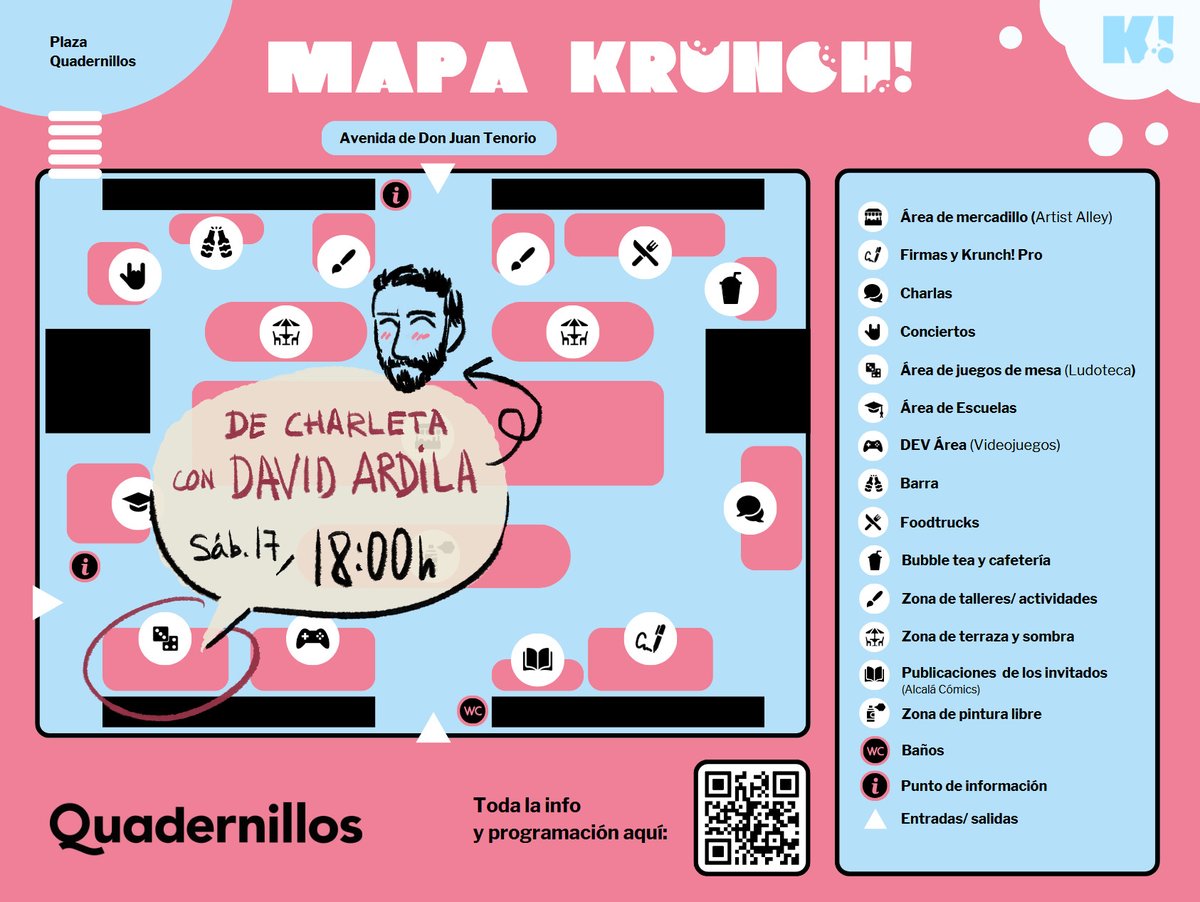 David Ardila - KRUNCH FESTIVAL 16-17 MAYO (@davidardilad) on Twitter photo Si estás por Madrid...,
Estaré como✨ artista invitado✨ en el <a href="/KrunchFestival/">KrunchFestival</a>, hablando de juegos de mesa, diseño gráfico e ilustración desde mi experiencia en el sector.
🗣️Pásate y charlamos este sábado a las 18:00!
📝También habrá firmas y merodearé por allí TODO EL FINDE! Si estás por Madrid...,
Estaré como✨ artista invitado✨ en el <a href="/KrunchFestival/">KrunchFestival</a>, hablando de juegos de mesa, diseño gráfico e ilustración desde mi experiencia en el sector.
🗣️Pásate y charlamos este sábado a las 18:00!
📝También habrá firmas y merodearé por allí TODO EL FINDE!