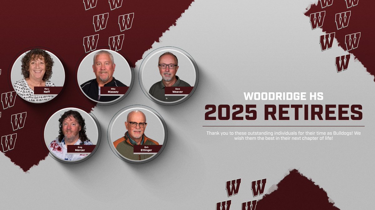 🌟 Celebrating our amazing 2025 retirees! These incredible Bulldogs have shaped countless lives and made Woodridge a better place. Thank you for your dedication and service. We'll miss you in our halls! #BulldogPride