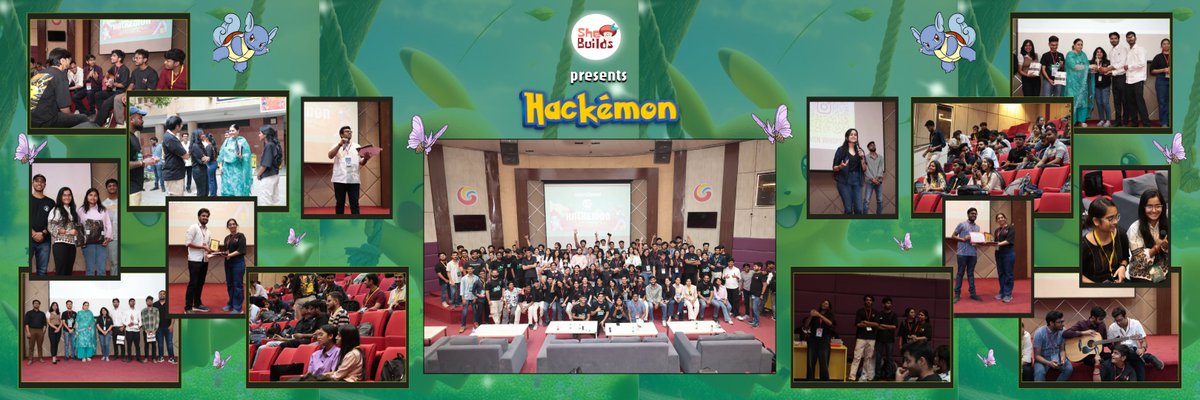 shebuildshack's tweet image. 36 hours, no sleep, all code — Hackemon was wild, wicked, and totally worth it. Have a glimpse of the madness, the magic, and the moments that made it unforgettable.
#HackemonHackathon #HackathonLife #CodeModeOn #TechInnovation #StudentHackathon #WomenInTech #BuildInPublic