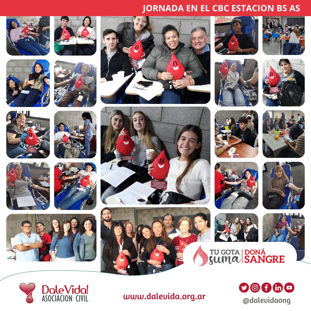 🩸👏El pasado martes 13 de mayo, se realizó una Jornada en la sede del CBC "Estación Bs As." @cbc_bs.as junto a la Gremial CBC APUBA @lagremialcbc @extensioncbc
Y agradecemos al Subsecretario de la sede, Lucas Bonan @lucasebonan. Y a la Red de Medicina Transfusional.