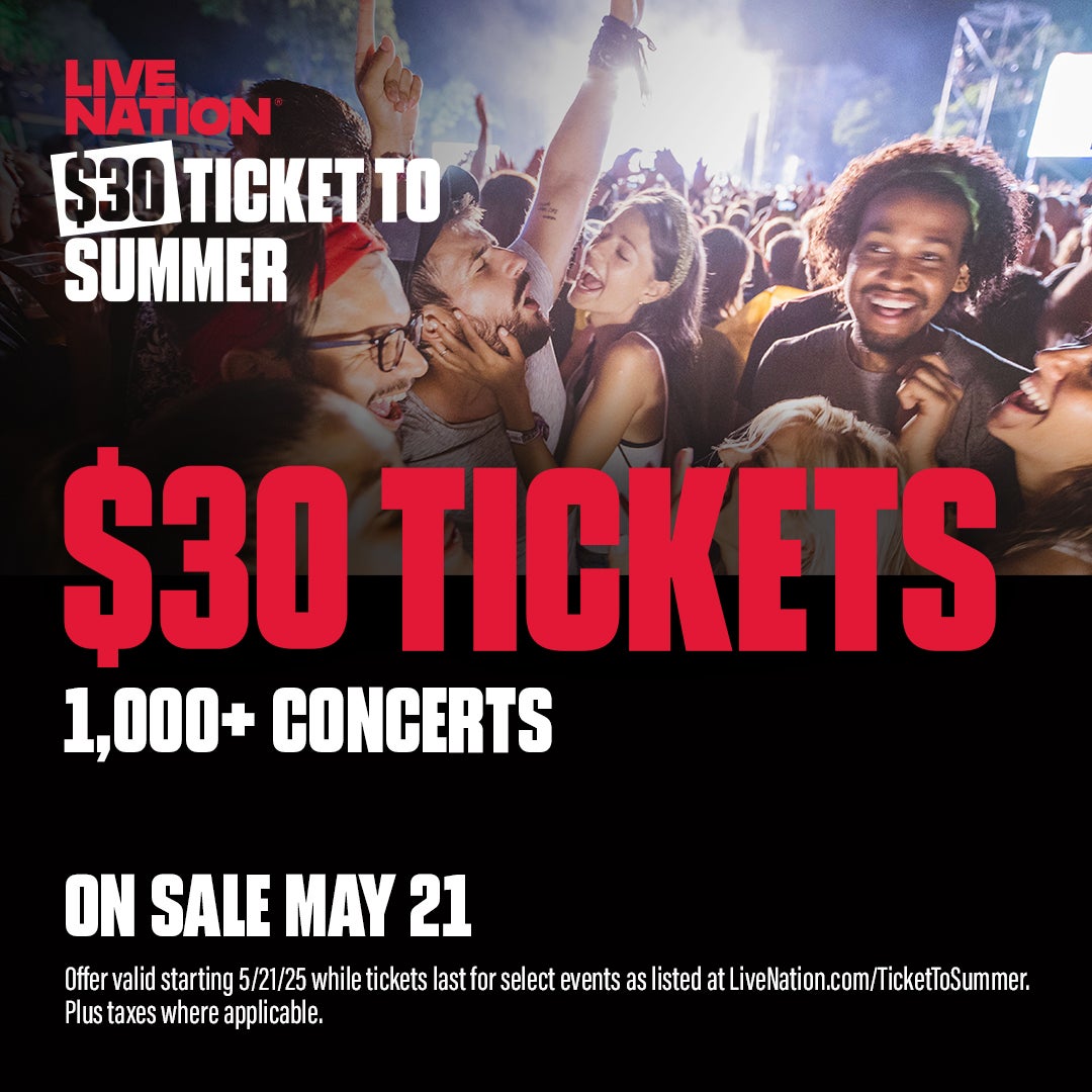 nfnmagazine's tweet image. 🚀 It's back! The $30 Ticket to Summer deal from Live Nation for 2025 is here! 1,000+ concerts, one flat price! Get yours now: wix.to/6DSzU9m #LiveNation #TicketToSummer #ConcertDeals #SummerConcerts2025 #LiveMusicLovers #30DollarTickets #FestivalSeason #NoFlashNeeded