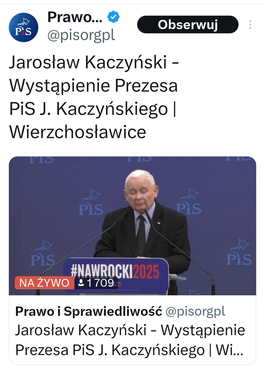 St1Andrzej's tweet photo. 🔴 UWAGA 🔴 
Podczas wystąpienia w Wierzchosławicach szef rosyjskiej Mafii @pisorgpl  #CapoDiTuttiCapi @OficjalnyJK powiedział że #OszustNawrocki @NawrockiKn działa jak typowy PiSior ✝️🇷🇺 https://t.co/BpPQ5onstX