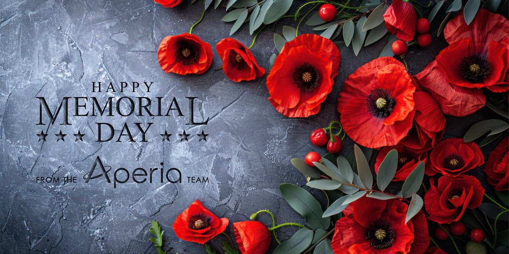 AperiaTech's tweet image. On this Memorial Day, we remember and honor the brave men and women who have sacrificed for our freedom. Aperia Technologies is grateful for their service and dedication. 
#MemorialDay #RememberAndHonor #SafeTravels #AperiaTechnologies
