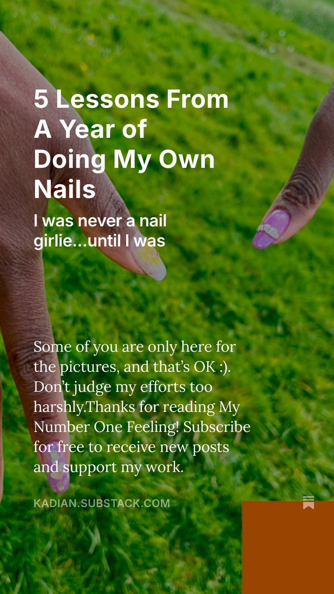 I started doing my own nail extensions a year ago and I’ve documented my journey, including what I learned along the way 🙂. 

bit.ly/3YLcwrA
