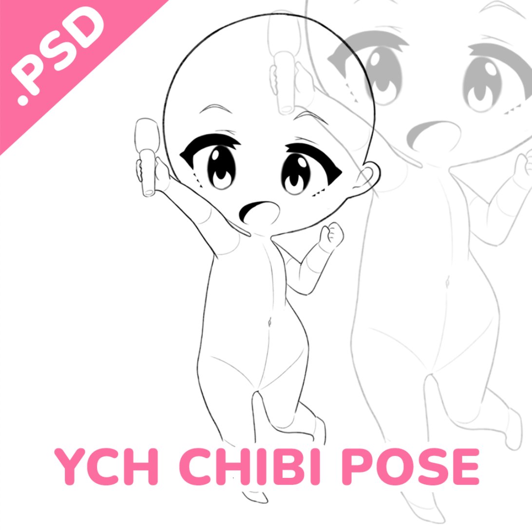 Chibi Drawing Template