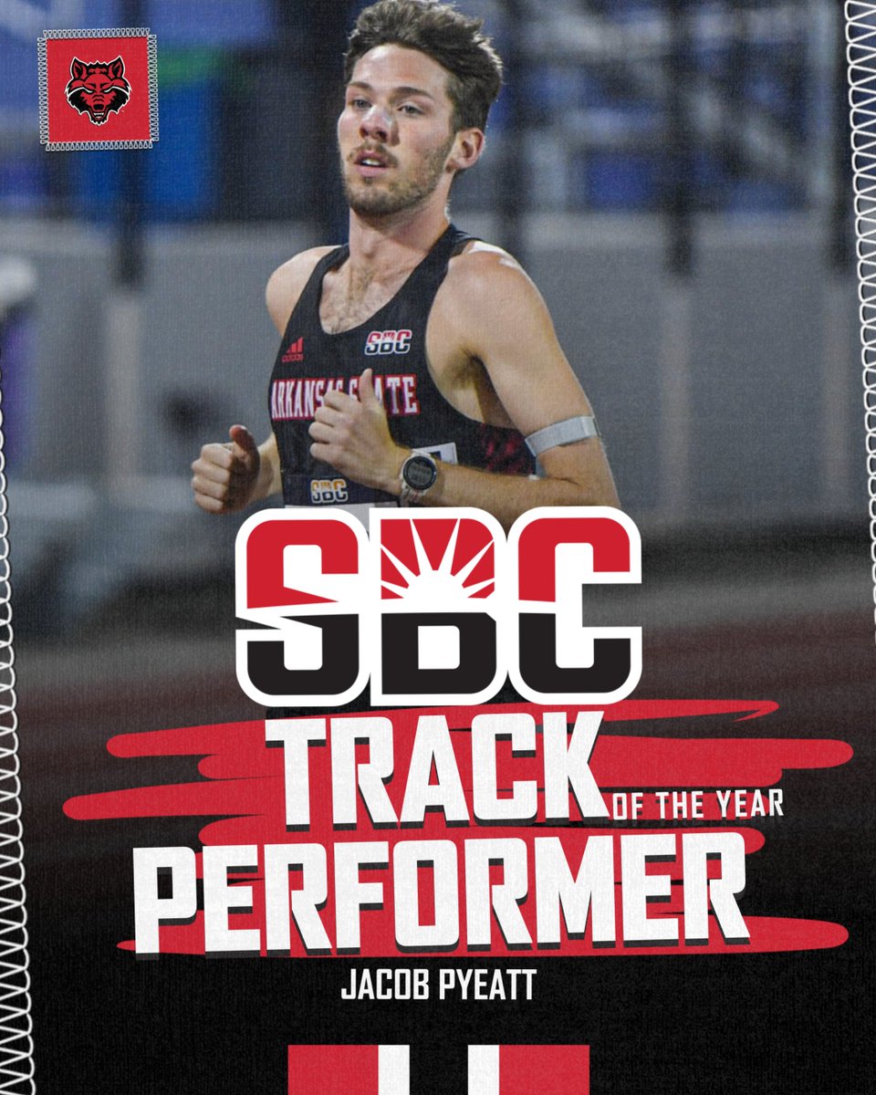 After scoring 20 points &amp; finishing as the Co-Men's High Point Scorer, Jacob Pyeatt is the 2025 Sun Belt Outdoor 𝗠𝗘𝗡'𝗦 𝗧𝗥𝗔𝗖𝗞 𝗣𝗘𝗥𝗙𝗢𝗥𝗠𝗘𝗥 𝗢𝗙 𝗧𝗛𝗘 𝗬𝗘𝗔𝗥‼️

#WolvesUp