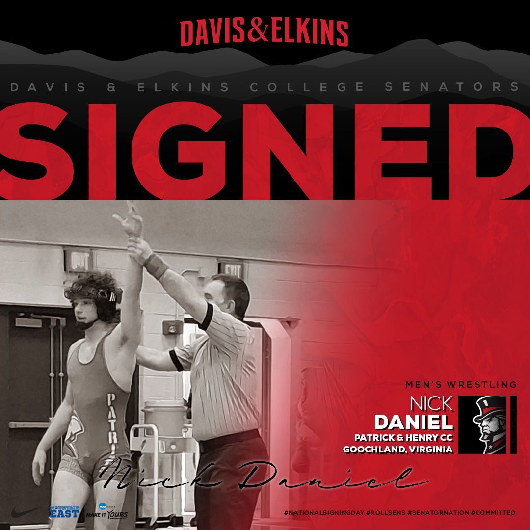 SenatorNation (@senatornation) on Twitter photo We are thrilled to welcome the newest member of <a href="/senatorswres/">D&E Wrestling</a>, Nick Daniel from Goochland, VA has committed to D&E! Welcome to Senator Nation!
✍️ #signed #RollSens #FutureSenators We are thrilled to welcome the newest member of <a href="/senatorswres/">D&E Wrestling</a>, Nick Daniel from Goochland, VA has committed to D&E! Welcome to Senator Nation!
✍️ #signed #RollSens #FutureSenators