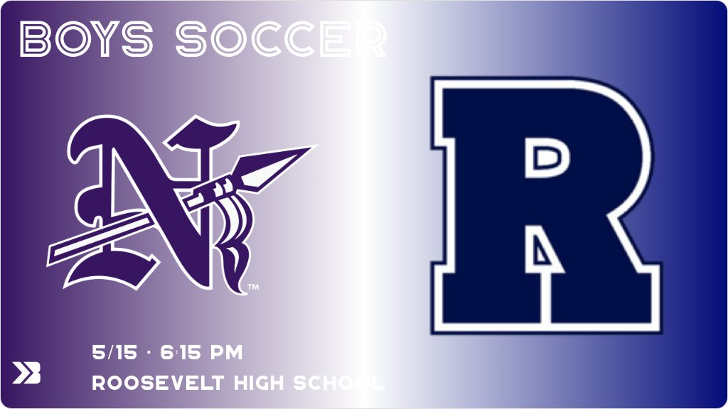 Boys Soccer (Junior Varsity) Game Day! - Check out the event preview for the The Des Moines Roosevelt Roughriders vs The Norwalk Warriors. It starts at 6:15 PM and is at Roosevelt High School Randy Duncan Field. gobound.com/ia/ihsaa/boyss…
