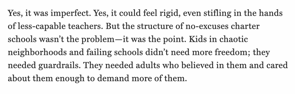Robert Pondiscio (@rpondiscio) on Twitter photo My latest for <a href="/Commentary/">Commentary Magazine</a> is a review of "The Lost Decade," Steven Wilson's meticulous autopsy of the rise and fall of high-performing, "no excuses" urban charter schools.
commentary.org/articles/rober… My latest for <a href="/Commentary/">Commentary Magazine</a> is a review of "The Lost Decade," Steven Wilson's meticulous autopsy of the rise and fall of high-performing, "no excuses" urban charter schools.
commentary.org/articles/rober…