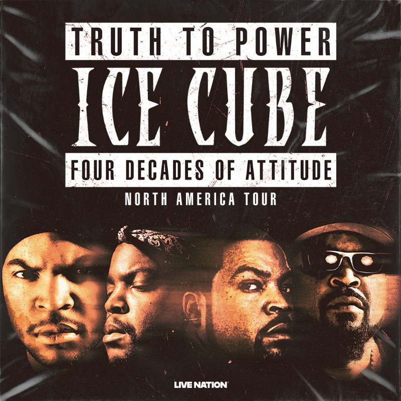 LiveNation's tweet photo. ICE CUBE Presents TRUTH TO POWER - FOUR DECADES OF ATTITUDE. Performing a career spanning musical production like he’s never done before. Tickets On Sale Now.