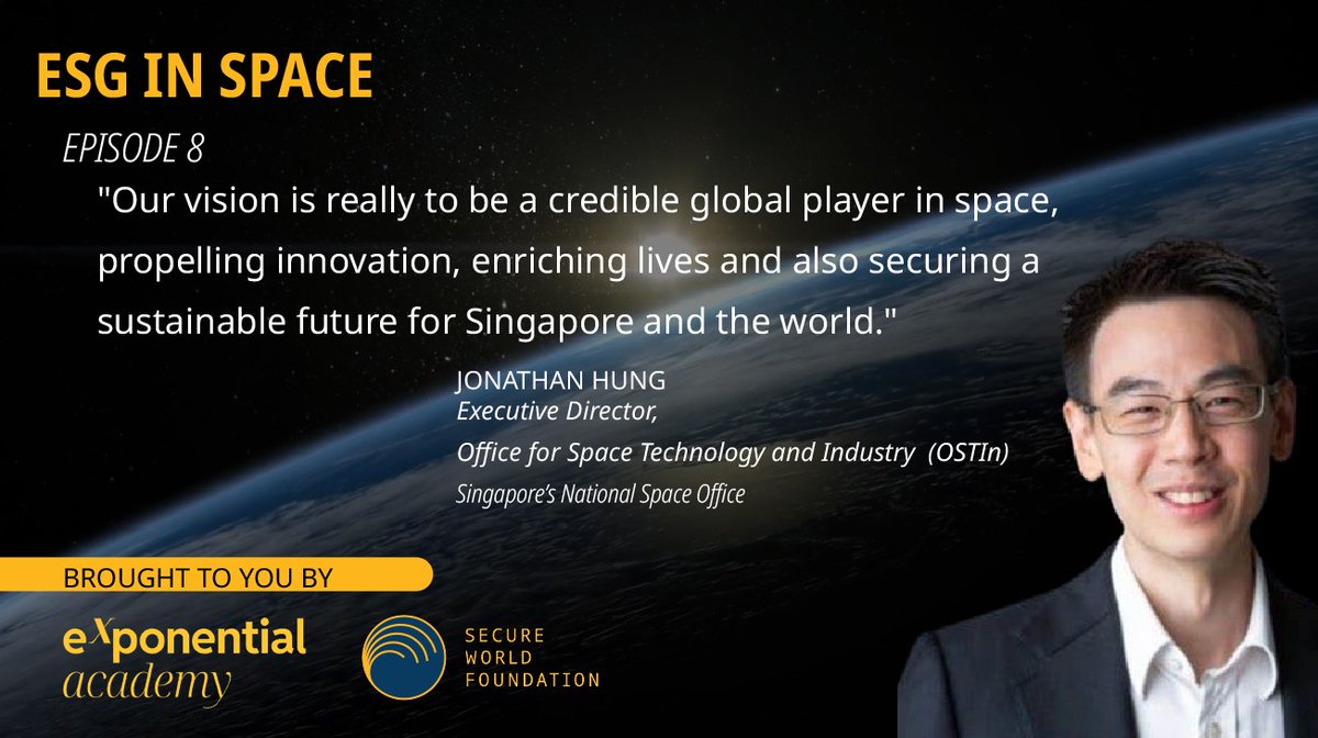 🚀✨ Episode 8 of ESG in Space lands May 22! 🎙️ Join us as Jonathan Hung, head of Singapore’s 🇸🇬 Space Office (OSTIn), shares how this small nation is shaping the future of 🌍 sustainability &amp; innovation in space.
#SWF #ESGinSpace #SpaceSustainability 🛰️