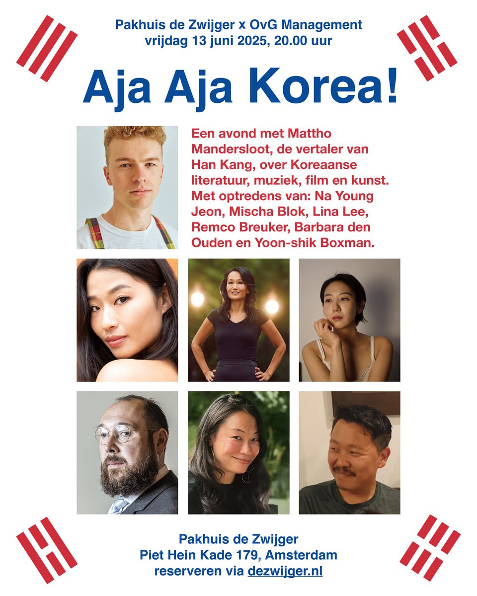 Vrijdag 13 juni in <a href="/De_Zwijger/">Pakhuis de Zwijger</a>. Dit zijn de namen! Erbij zijn? Reserveer gratis een plekje: dezwijger.nl/programma/aja-…

Met veel dank aan alle artiesten, deskundigen &amp; <a href="/OscarvanG/">Oscar van Gelderen</a>.