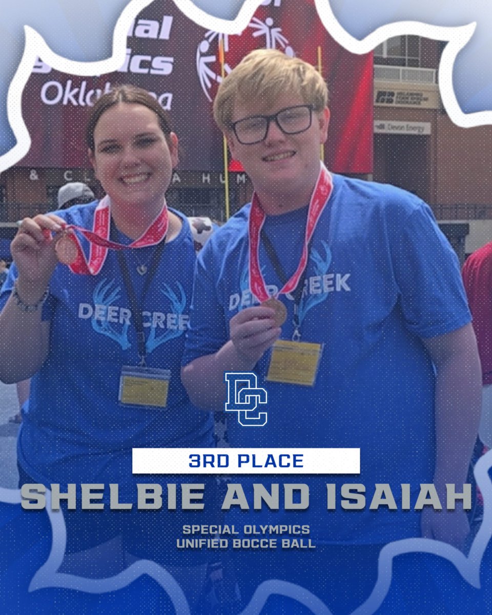 🏆3RD PLACE🏆
Shelbie and Isaiah coming home with some hardware in Unified Bocce Ball! #GOCREEK