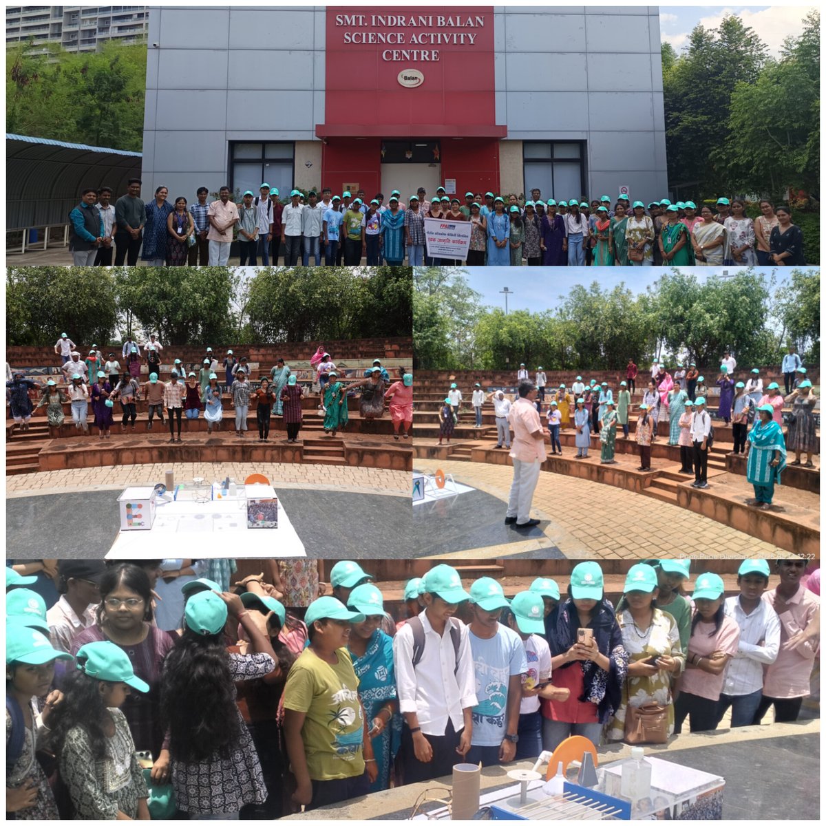 ScienceActivity's tweet image. Yesterday, we celebrated Zero Shadow Day #ZSD @IISERPune.  School students, teachers engaged in hands-on activities to observe the fascinating phenomenon of zero shadow, experiencing how the Sun appears directly overhead.
#ZeroShadowDay
#STEMForAll
#STEMEducation