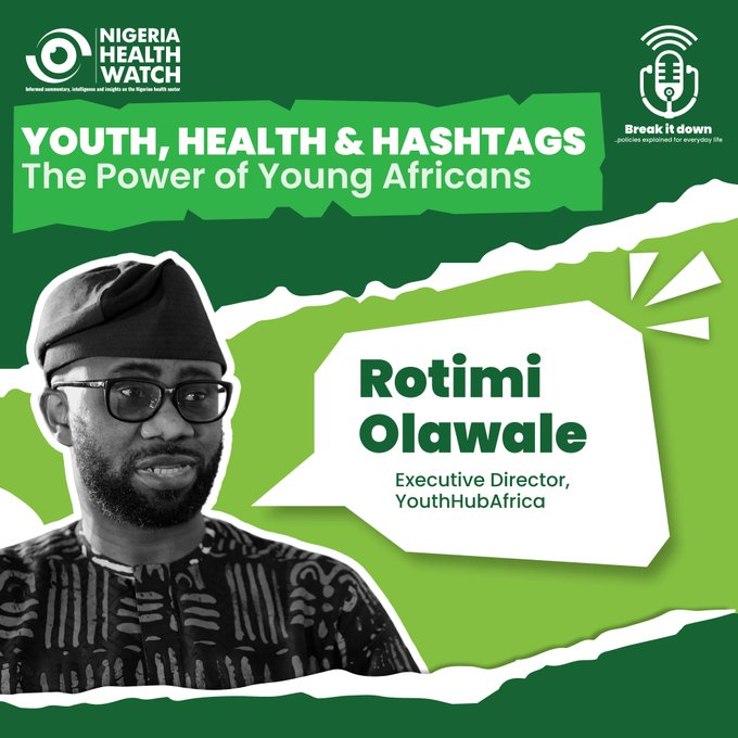 Nigeria Health Watch (@nighealthwatch) on Twitter photo Dropping tomorrow!
New episode of the #BreakItDownPodcast is all about Youth, Health & Hashtags, and how young Africans are leading the charge in shaping health conversations.
We are joined by <a href="/rotexonline/">Rotimi Olawale</a>, Co-founder, <a href="/youthhubafrica/">youthhubafrica</a>.
Set your reminder! You wonβt want to miss Dropping tomorrow!
New episode of the #BreakItDownPodcast is all about Youth, Health & Hashtags, and how young Africans are leading the charge in shaping health conversations.
We are joined by <a href="/rotexonline/">Rotimi Olawale</a>, Co-founder, <a href="/youthhubafrica/">youthhubafrica</a>.
Set your reminder! You wonβt want to miss