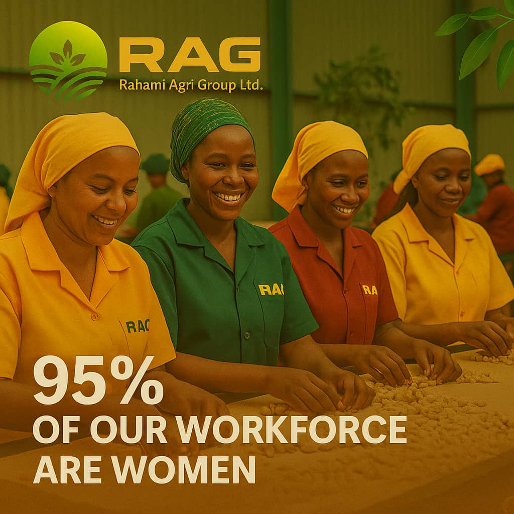 rahamiagri100's tweet photo. Rahami AgriGroup leads Tanzania`s cashew revolution, adding value locally and creating impact

✅ 95% women led workforce
✅ 5,000+ farmers trained
✅ HACCP &amp; ISO 22000 certified
✅ Export ready with 40%price premiums

#CashewExport 
 #WomenInAg
 #AfricaBusines
#ImpactInvestment https://t.co/TWALmPWv5k