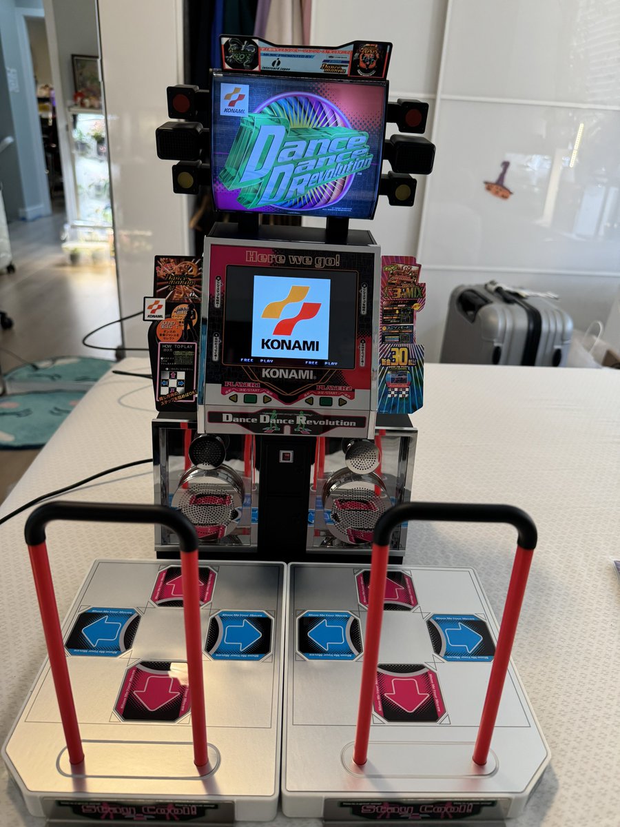 They had this kickstarter minature DDR machine in Japan so I