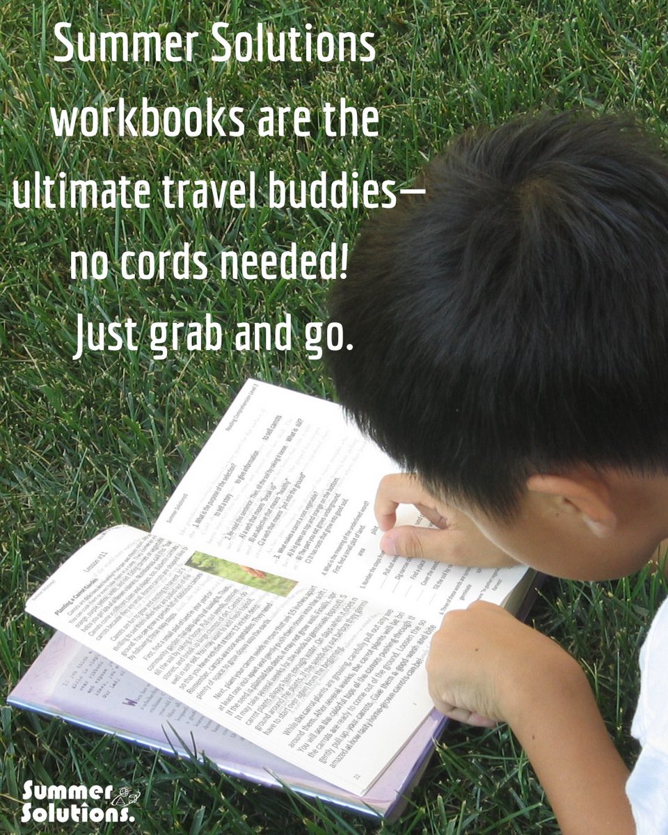 MinutesADay's tweet photo. No plug? No Problem!

Summer Solutions workbooks can go where your kids go this summer.  

Order today and use promo code:  SUMMERSAVE and get free shipping. 

Promo code expires May 31, 2025

https://t.co/p3vbAezHow https://t.co/Lzt390hsS6