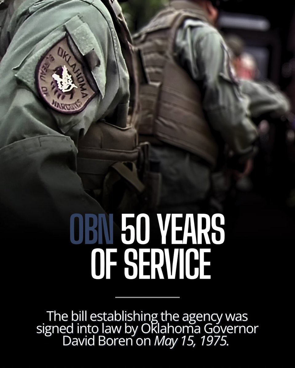 OBNDDC's tweet photo. 50 years of #OBNDD 👏 

We are grateful for the outstanding service, dedication, and sacrifices made by the men and women of OBN over the past five decades that have earned the agency the reputation of being the national model for state drug enforcement. https://t.co/hHCGsNBCjH