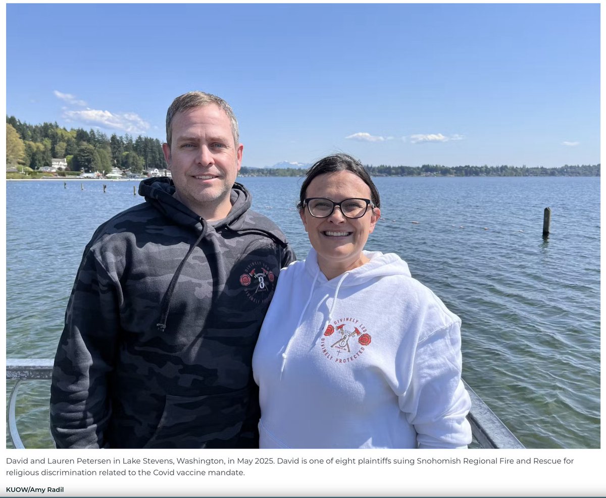 Jennifer Kennedy, Esq. 🔔 End All Vaccine Mandates (@jenrevere) on Twitter photo 🎙️Seattle's NPR affiliate KUOW covers our battle in the Ninth Circuit! Thank you <a href="/AmyRadil/">Amy Radil at KUOW</a> for fair & balanced reporting on the critical case of the "Snohomish 8" firefighters and its potential to affect employees' religious rights nationwide. Audio link in the article 👇 🎙️Seattle's NPR affiliate KUOW covers our battle in the Ninth Circuit! Thank you <a href="/AmyRadil/">Amy Radil at KUOW</a> for fair & balanced reporting on the critical case of the "Snohomish 8" firefighters and its potential to affect employees' religious rights nationwide. Audio link in the article 👇