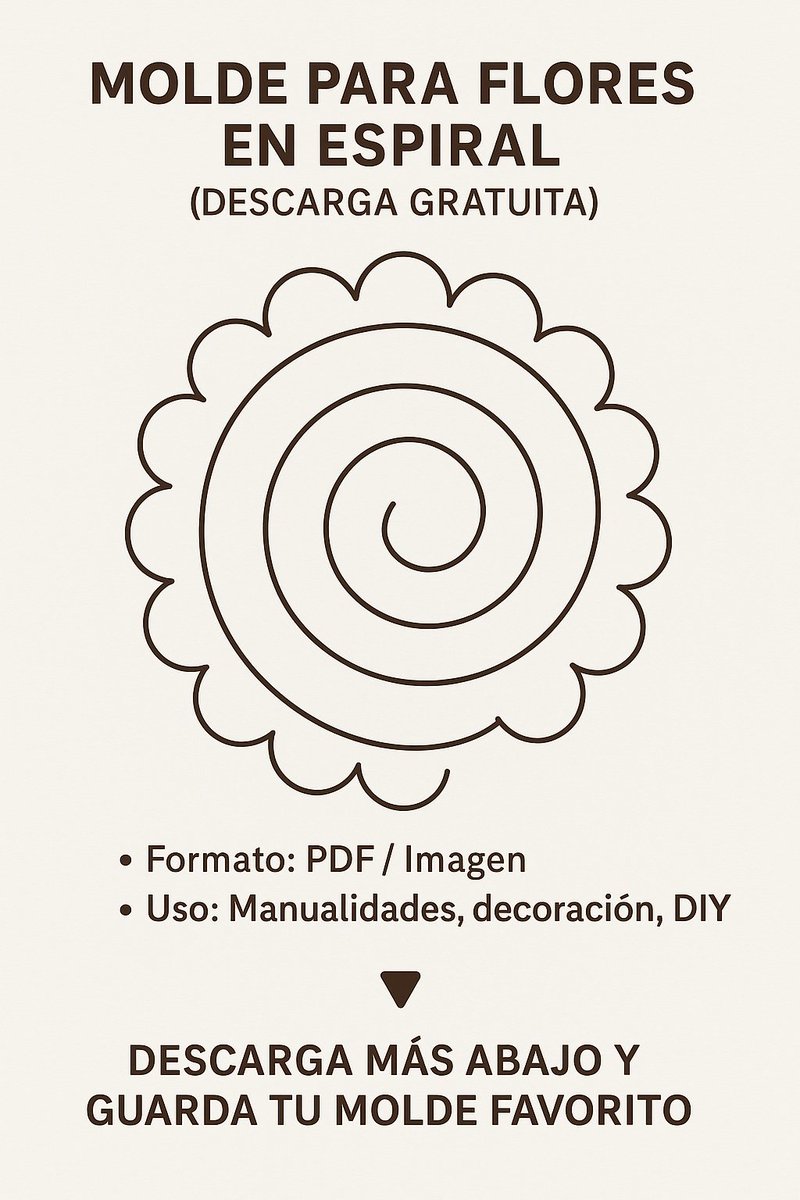 Noviasumisa's tweet photo. Descargas Diversas: MOLDE DE PARA FLORES EN ESPIRAL ESPERO LES AYUDE https://t.co/vSS9vcaG6n https://t.co/UywuFqMZI9