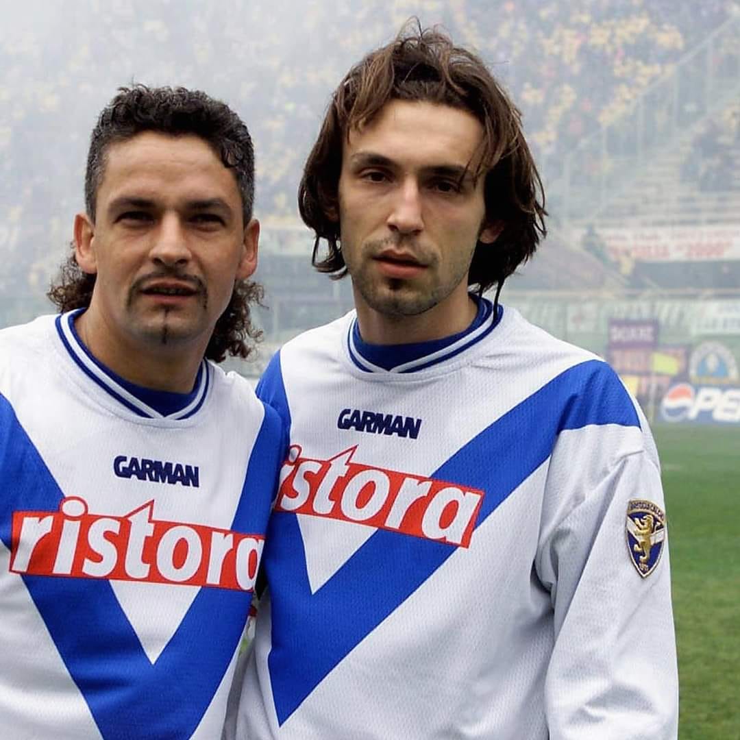 Roberto Baggio and Andrea Pirlo ✨