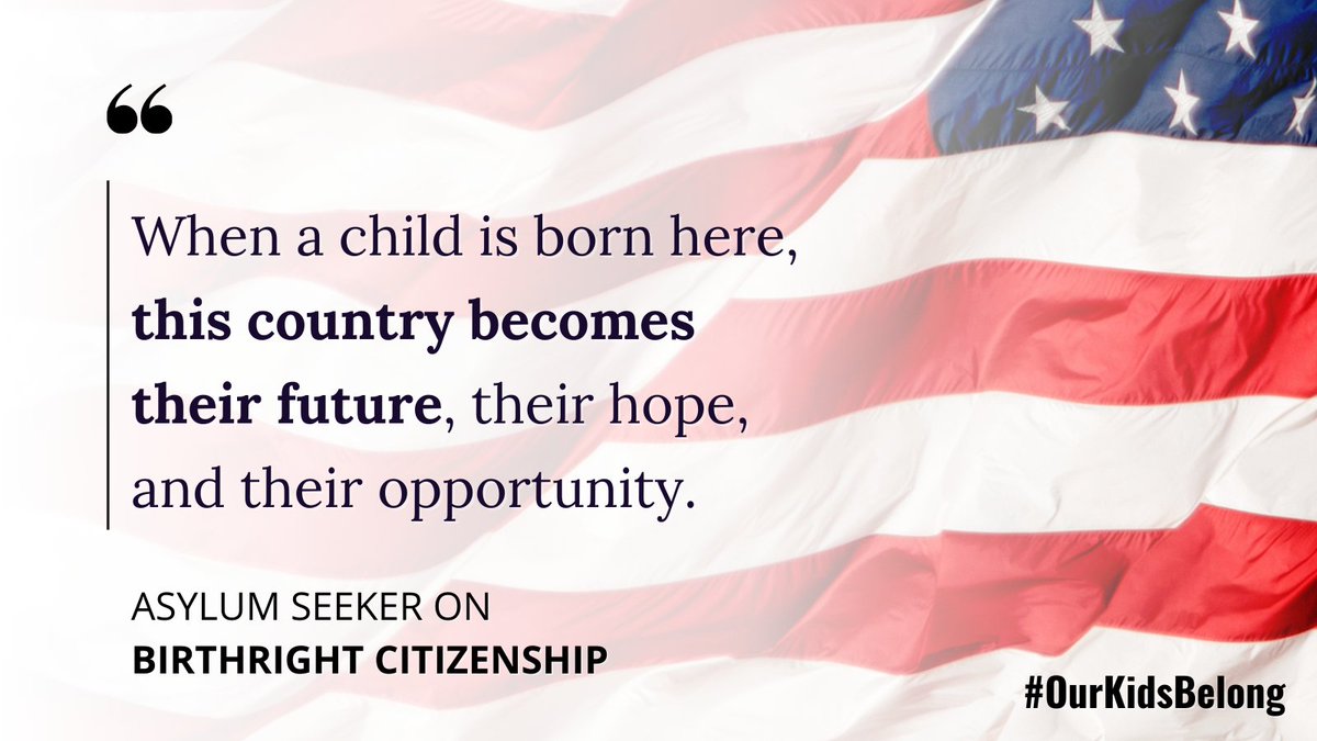 Hundreds are gathered at SCOTUS today because this moment matters. It is about our children’s rights. 

Ending #birthrightcitizenship would turn back the clock on civil rights and violate our nation’s Constitutional promises.

We will not let that happen. 

#OurKidsBelong