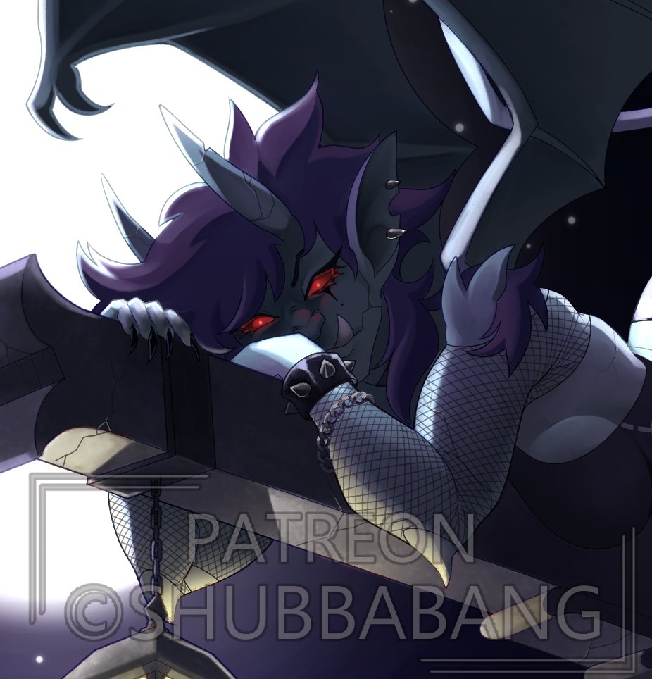 A Gargoyle girl...A gargoil if you will....

Full + Uncen$ored pic here: patreon.com/posts/gargoyle…