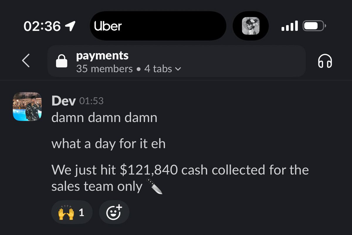 I don’t really talk on numbers from my sales team or flex screenshots like this on here 

But I thought I’d pop in with little reminder on who the shank daddy really is. 

Realigned, rejuvenated and refreshed. 

I’m about to put a nail in $4M/ month and cement my legacy at the