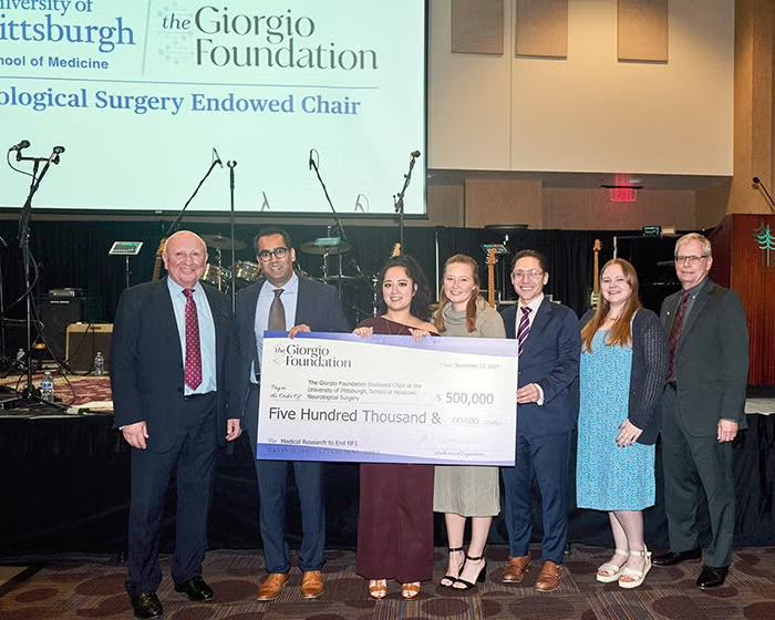 Pitt Health Sciences (@pitthealthsci) on Twitter photo A $2M commitment from #PittMed and The Giorgio Foundation establishes an endowed neurosurgery chair to advance NF1 research and treatment.
This is translational science in action.
bit.ly/4iS3eAZ
<a href="/PittNeurosurg/">Pitt Neurosurgery</a> A $2M commitment from #PittMed and The Giorgio Foundation establishes an endowed neurosurgery chair to advance NF1 research and treatment.
This is translational science in action.
bit.ly/4iS3eAZ
<a href="/PittNeurosurg/">Pitt Neurosurgery</a>