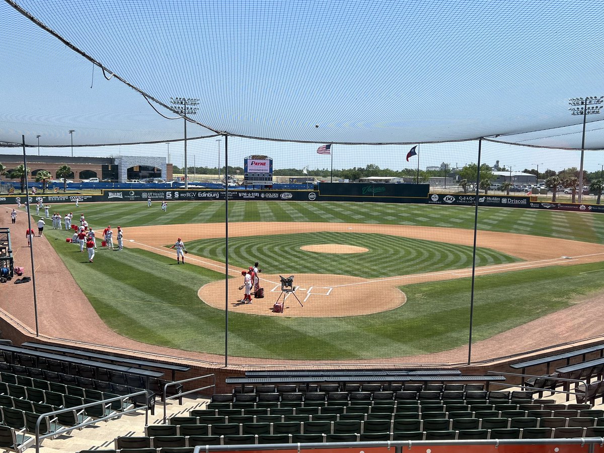 Trip No. 13:

Welcome back to UTRGV Baseball Stadium in Edinburg for Day 1 of the Southland Conference tournament.

Lamar takes on Houston Christian for Game 1.