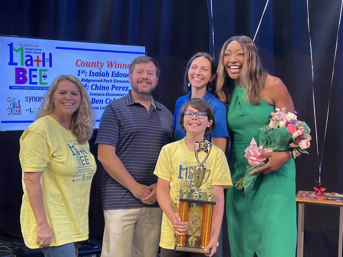 Congratulations to Ben C. for placing 3rd today in the Orange County Regional Math Bee! We are DLEProud! 🥉<a href="/DreamLakeApopka/">Dream Lake Elementary</a>