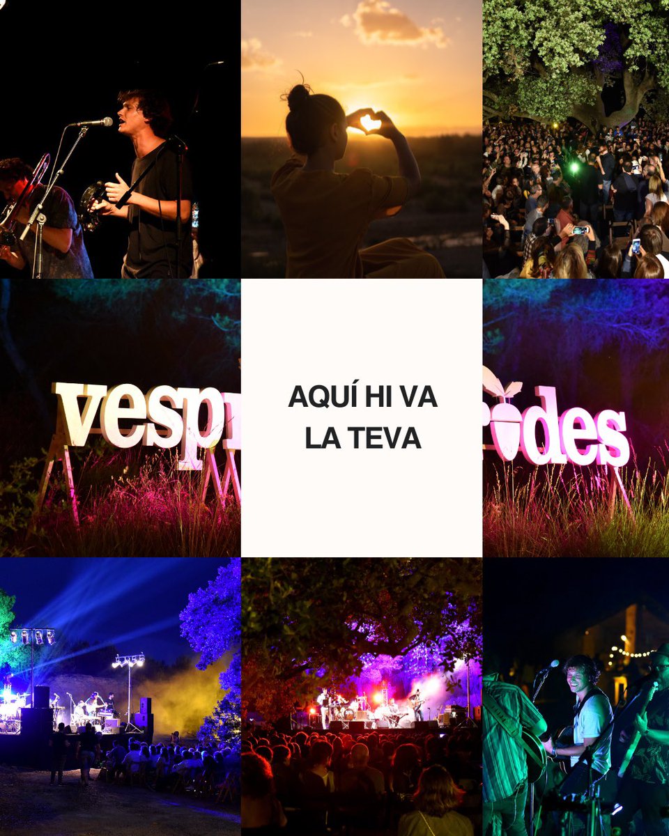 Hem viscut moments inoblidables!

Perquè la música en directe ens remou
Perquè el lloc és màgic
Perquè desconnectar també és cultura
Perquè una nit d’estiu sota l’alzina centenària és una experiència única!

🗓️12/7/25
🎶 <a href="/ManuGuix/">Manu Guix</a> 
🎫  vesprades.cat

#jovesprejo i tu?