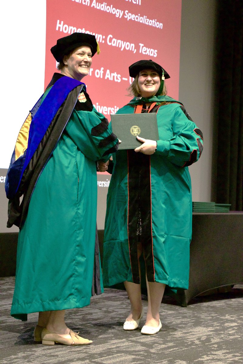 WashUPACS's tweet image. Our student marshal for 2025 was Callie Boren! Callie received her AuD and is also pursuing her PhD in speech and hearing sciences. We're excited to have her represent PACS at the Commencement ceremony held on the Danforth Campus. Congratulations, Callie! #WashU25 #AuD #WashUpacs