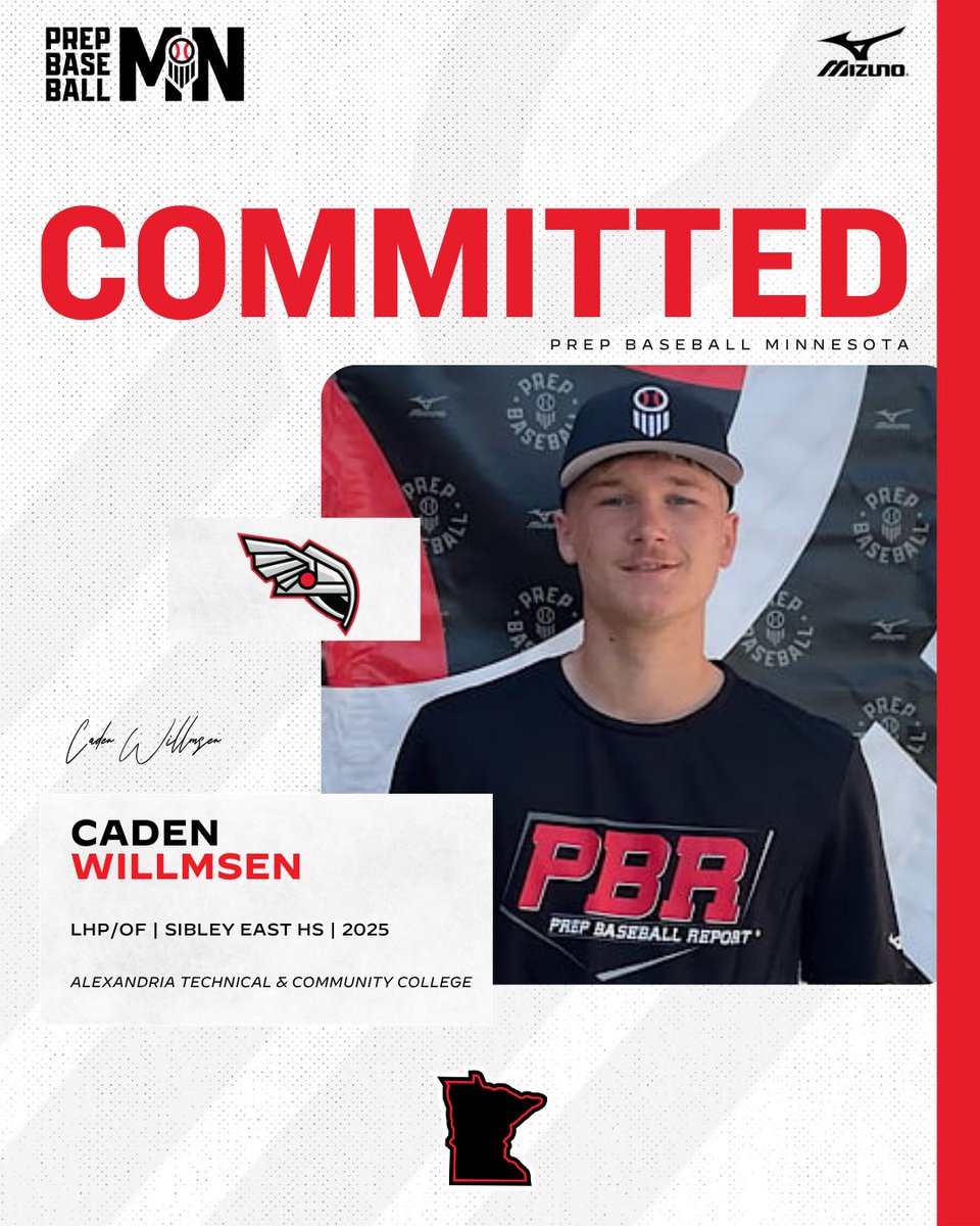 Prep Baseball Minnesota (@prepbaseballmn) on Twitter photo πππ¨π¦π¦π’ππ¦ππ§π πππππ‘π
Caden Willmsen, (2025, LHP/OF, <a href="/se_athletics/">Sibley East Activities</a>) commits to <a href="/ATCCBaseball/">Alexandria College Legends Baseball</a>.
π€ loom.ly/vzqO9ok πππ¨π¦π¦π’ππ¦ππ§π πππππ‘π
Caden Willmsen, (2025, LHP/OF, <a href="/se_athletics/">Sibley East Activities</a>) commits to <a href="/ATCCBaseball/">Alexandria College Legends Baseball</a>.
π€ loom.ly/vzqO9ok