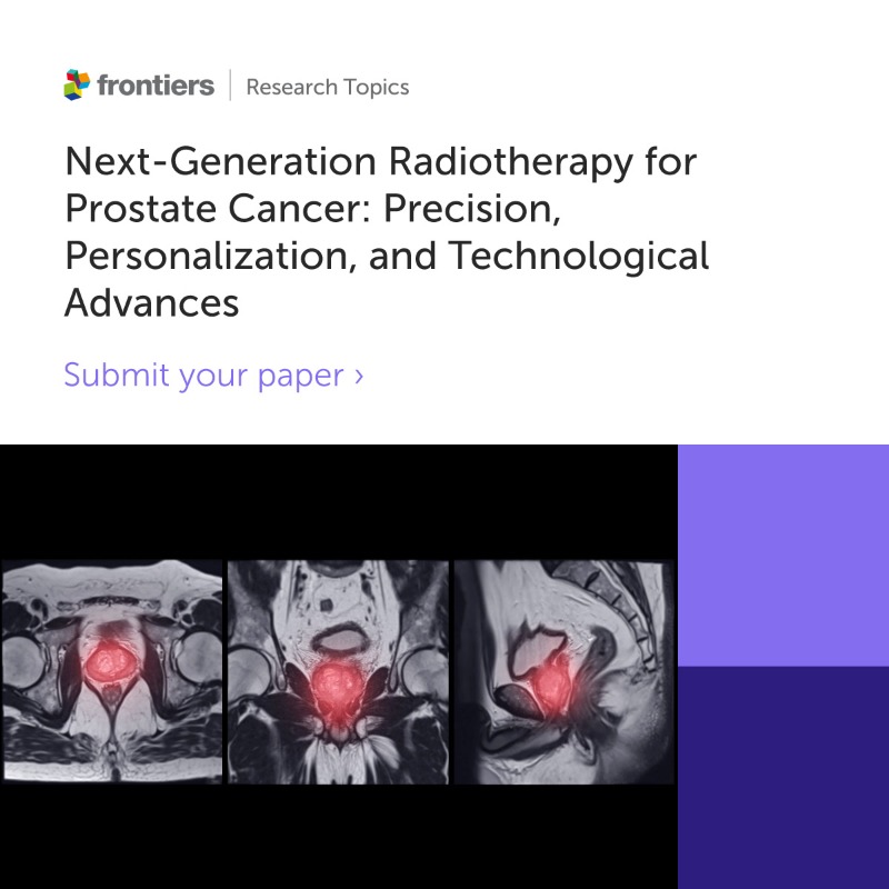Frontiers - Oncology (@frontoncology) on Twitter photo ⏳ Don't miss out!
Submit to our Research Topic on Next-Generation Radiotherapy for Prostate Cancer: Precision, Personalization, and Technological Advances
👉 fro.ntiers.in/70397
Drs. Iorio, Morbelli, Ricardi, Oderda and Dal Pra
<a href="/peppinoiorio/">GiuseppeC. Iorio MD</a> <a href="/oderdam/">Marco Oderda</a> <a href="/SilviaMorbelli/">Silvia Morbelli</a> ⏳ Don't miss out!
Submit to our Research Topic on Next-Generation Radiotherapy for Prostate Cancer: Precision, Personalization, and Technological Advances
👉 fro.ntiers.in/70397
Drs. Iorio, Morbelli, Ricardi, Oderda and Dal Pra
<a href="/peppinoiorio/">GiuseppeC. Iorio MD</a> <a href="/oderdam/">Marco Oderda</a> <a href="/SilviaMorbelli/">Silvia Morbelli</a>