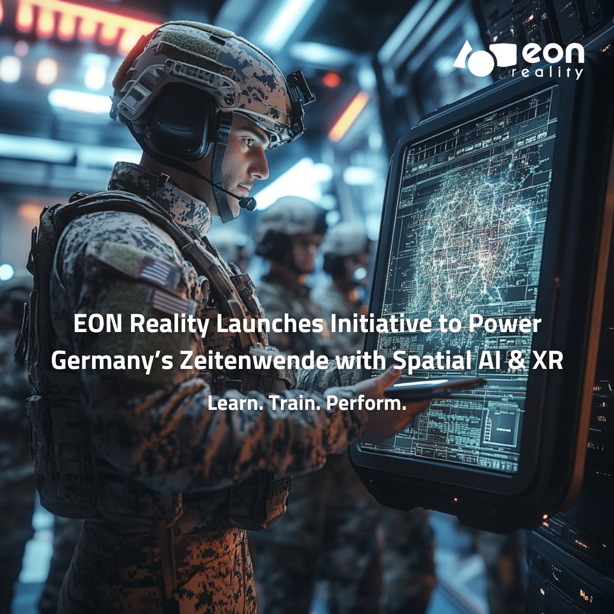 ⚙️ Germany’s Zeitenwende is now.
EON Reality is transforming Bundeswehr training with Spatial AI &amp; XR—smarter, faster, safer.

📖 ow.ly/K04K50VTuzL
🎧 ow.ly/987L50VTuzM

#EONReality #Zeitenwende #XRTraining #AIForDefense