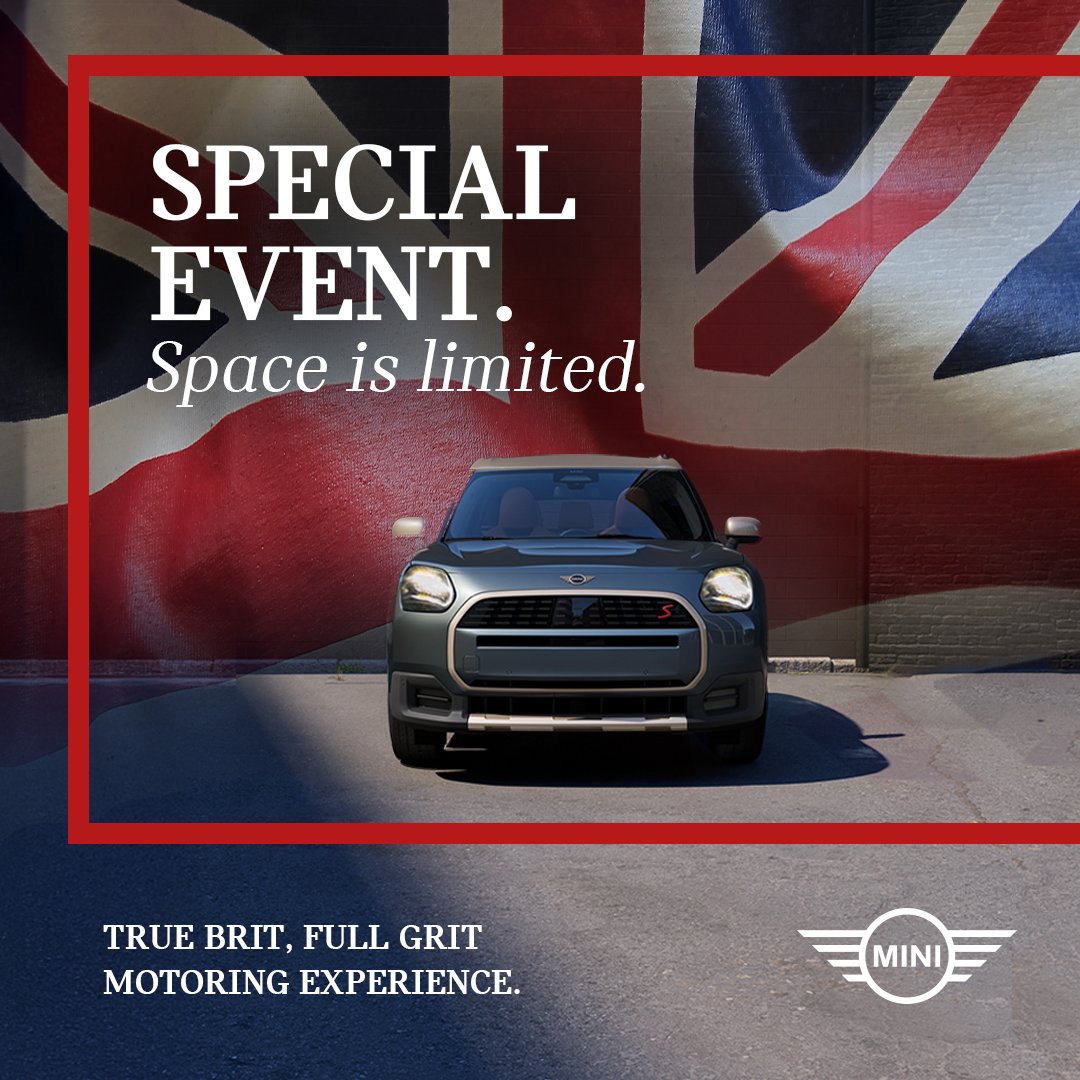✨ Fancy a Bit of Proper MINI Motoring Mischief?

Join us at Ferman MINI on May 28th for the
🚗 True Brit, Full Grit Motoring Experience!

Unleash your motoring spirit behind the wheel of an all-new MINI —
and enjoy 💰 $1,000 credit toward your new MINI purchase!

📞 Call or  ...