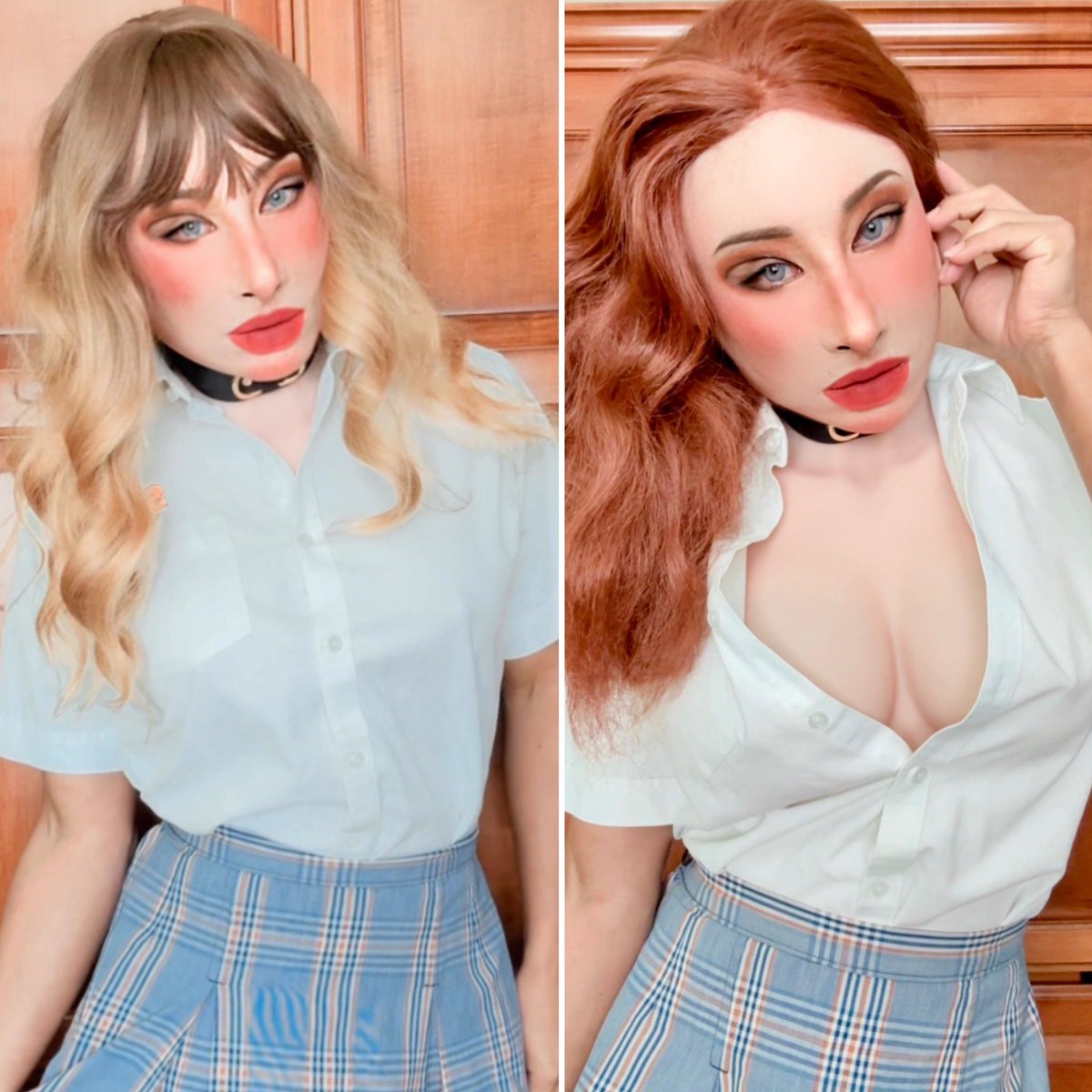 Couldn’t decide on a hair color, so which one do you like more? 

Mask: molly tan by <a href="/molisstudio/">Inthemask by Moli's</a> 
Boobs: eyung 8th gen “D-cup”