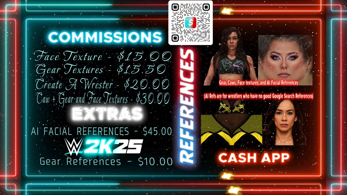 KOMaster2K's tweet image. Hey, Community!
I'm now doing Commission! For #WWE2K25 and future games!
Support means everything to me, and I thank all of you guys๐๐ฏ
Also I'm now doing transfers from new gen to old Gen consoles for $FREE! ALL NEW GEN USERS HMU If you'd like your Creations on Old Gen!๐ฅ๐ฏ