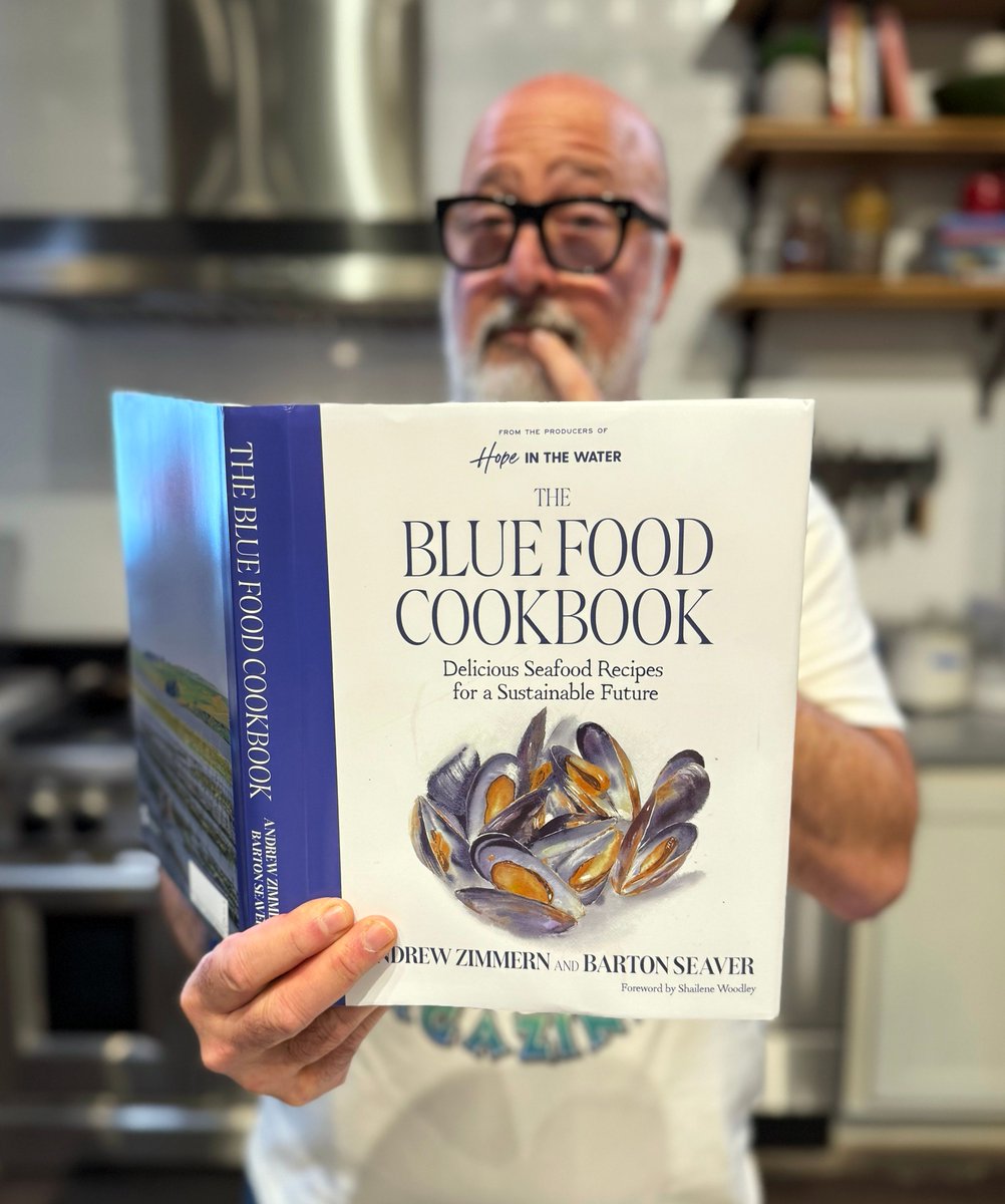 Andrew Zimmern (@andrewzimmern) on Twitter photo So excited to announce my cookbook, THE BLUE FOOD COOKBOOK, made in partnership with <a href="/bartonseaver/">Barton Seaver</a> and @fedbyblue! Featuring over 145 recipes, it’s a seafood bible with a guide to environmentally friendly practices for buying and cooking food from our oceans and waterways. Coming So excited to announce my cookbook, THE BLUE FOOD COOKBOOK, made in partnership with <a href="/bartonseaver/">Barton Seaver</a> and @fedbyblue! Featuring over 145 recipes, it’s a seafood bible with a guide to environmentally friendly practices for buying and cooking food from our oceans and waterways. Coming