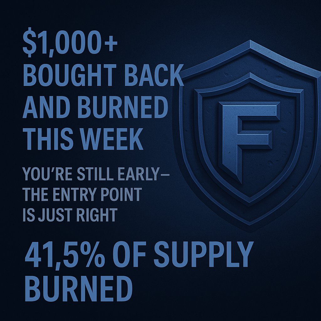 FortifyDAO's tweet photo. 🔥 $1,000+ bought back and BURNED this week
The FORT farm isn’t slowing down—it’s just getting started.
With 41.5% of supply already gone, every buy stacks harder.
You're still early. And the entry point? Just right.

👉 https://t.co/lv4t7PQS4e
#FORT #TokenBurn #FortifyTheFuture https://t.co/ecYTtuQulk