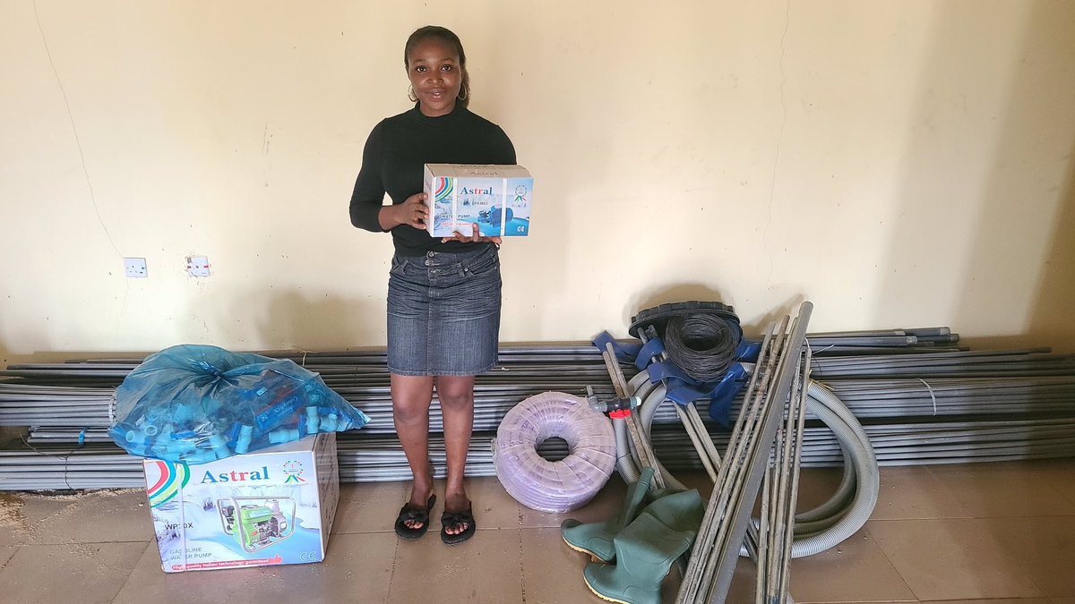olexfarms's tweet photo. With the incredible support from the MTNF Yellopreneur Program in partnership with Zenith Bank Plc Nigeria, we are thrilled to announce the successful procurement of our new farm kits, including a complete irrigation system! https://t.co/JpnJ4aCgu5