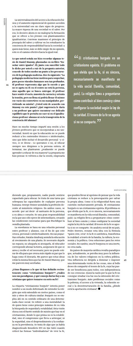 JoseMTorralba's tweet image. Me impresiona la cantidad y calidad de iniciativas cívicas que hay en Chile. En este caso, he conocido @ideapais. Les quedo muy agradecido por la entrevista de @jm_cuadro para la revista "Raíces", en un número monográfico dedicado a la idea de libertad.

👉ideapais.cl/wp-content/upl…