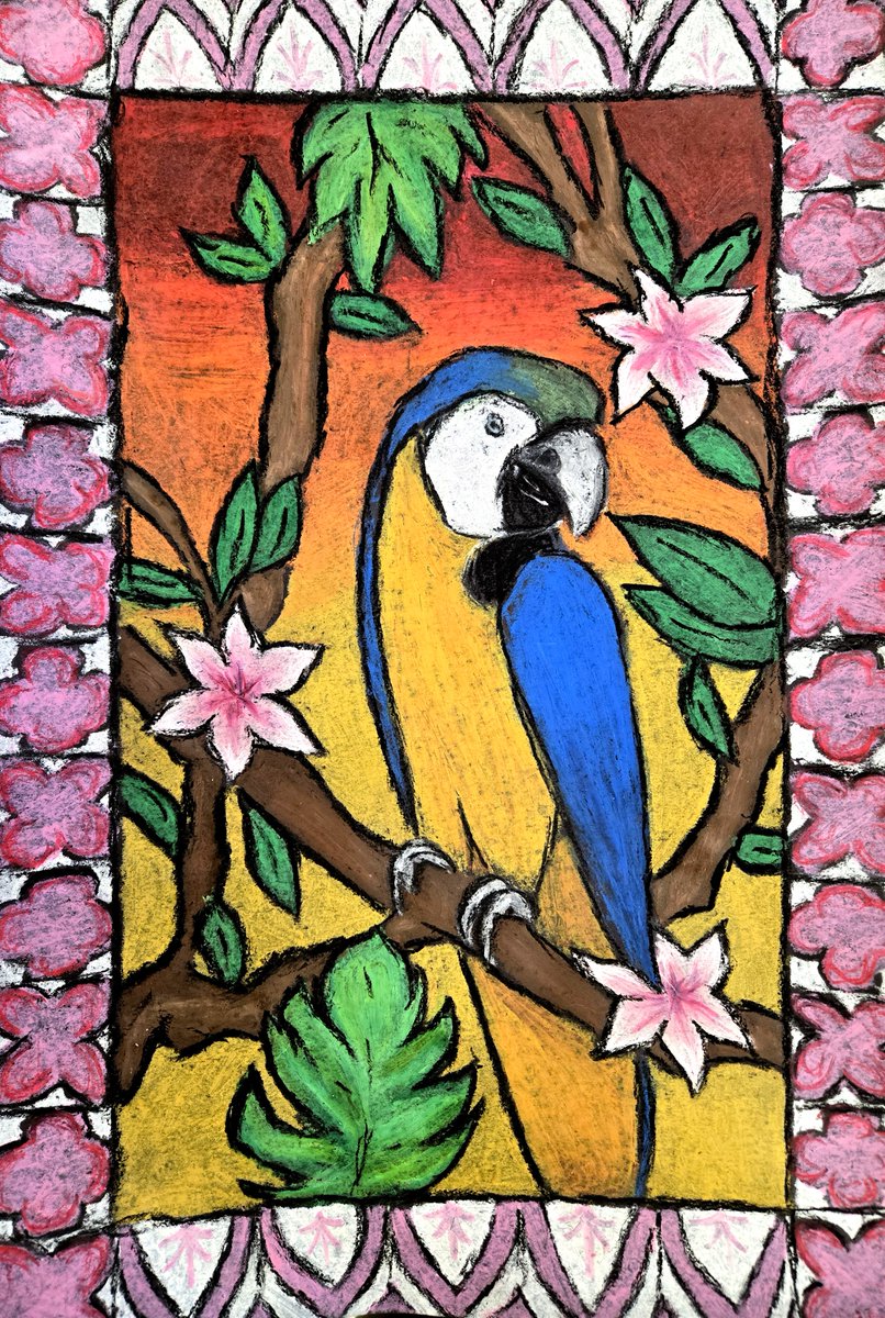 Our 5th-grade art students created these beautiful oil pastel artworks inspired by the Amazon Rainforest.
<a href="/BearBranchInt/">Bear Branch Intermediate</a>
<a href="/FineArtsMISD/">Magnoliafinearts</a>
#BringingOutTheI #inspired #innovative #intentional